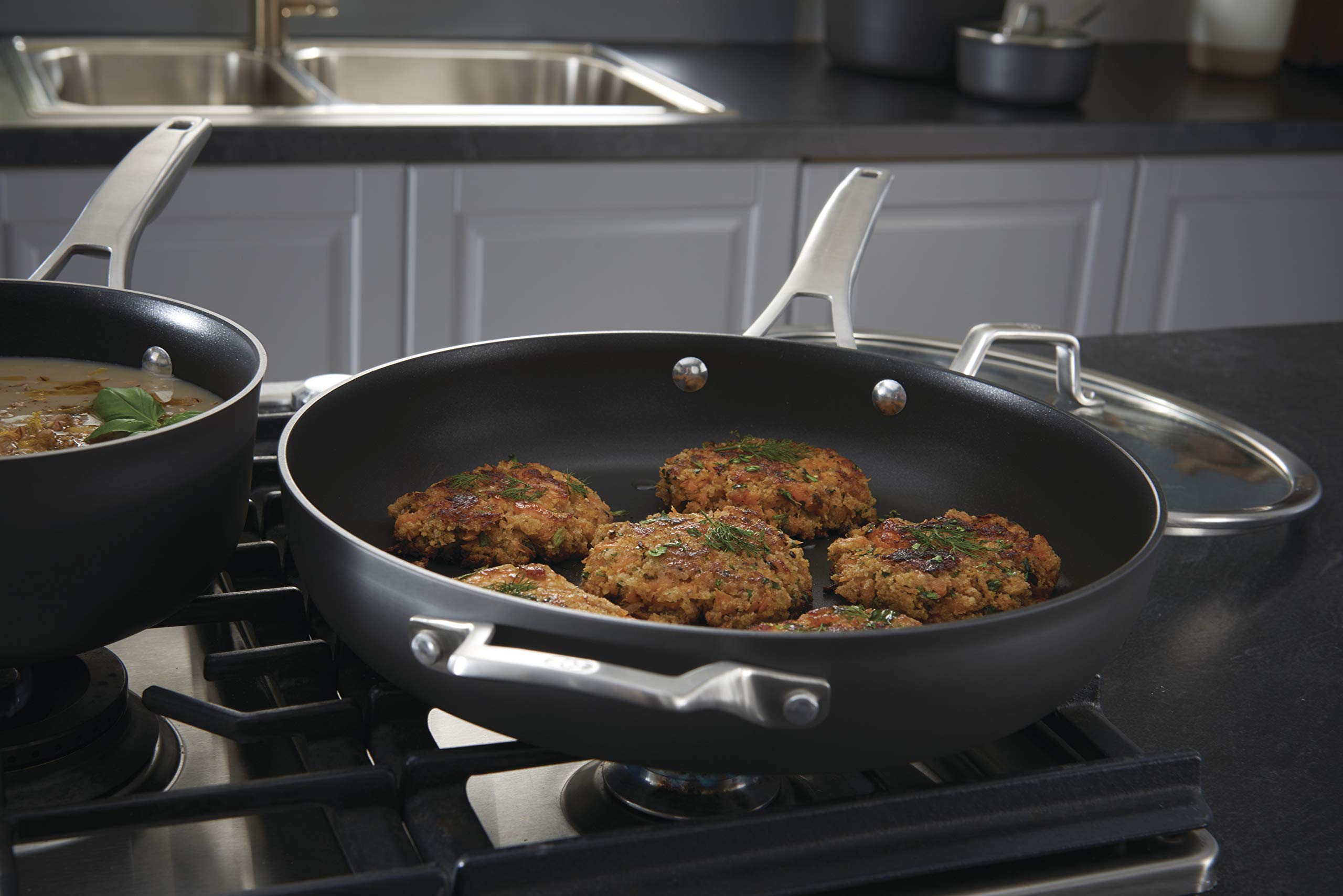 Calphalon 11-Piece Pots and Pans Set, Nonstick Kitchen Cookware with Stay-Cool Handles, Dishwasher and Metal Utensil Safe, Black - Image 10