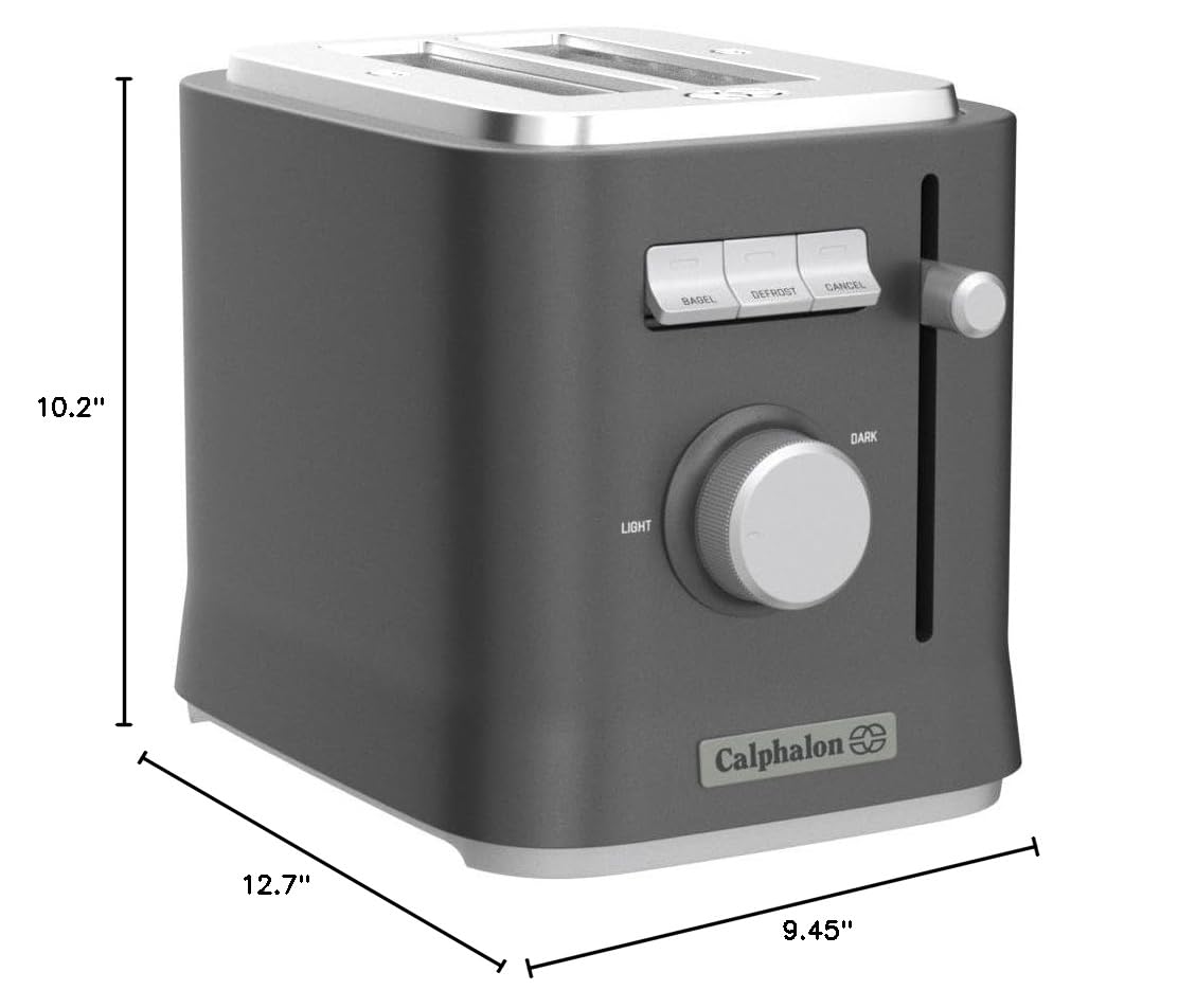 Calphalon 2-Slice Toaster, Precision Control with 6 Shade Settings and Extra Wide Slots, Stainless Steel - Image 5