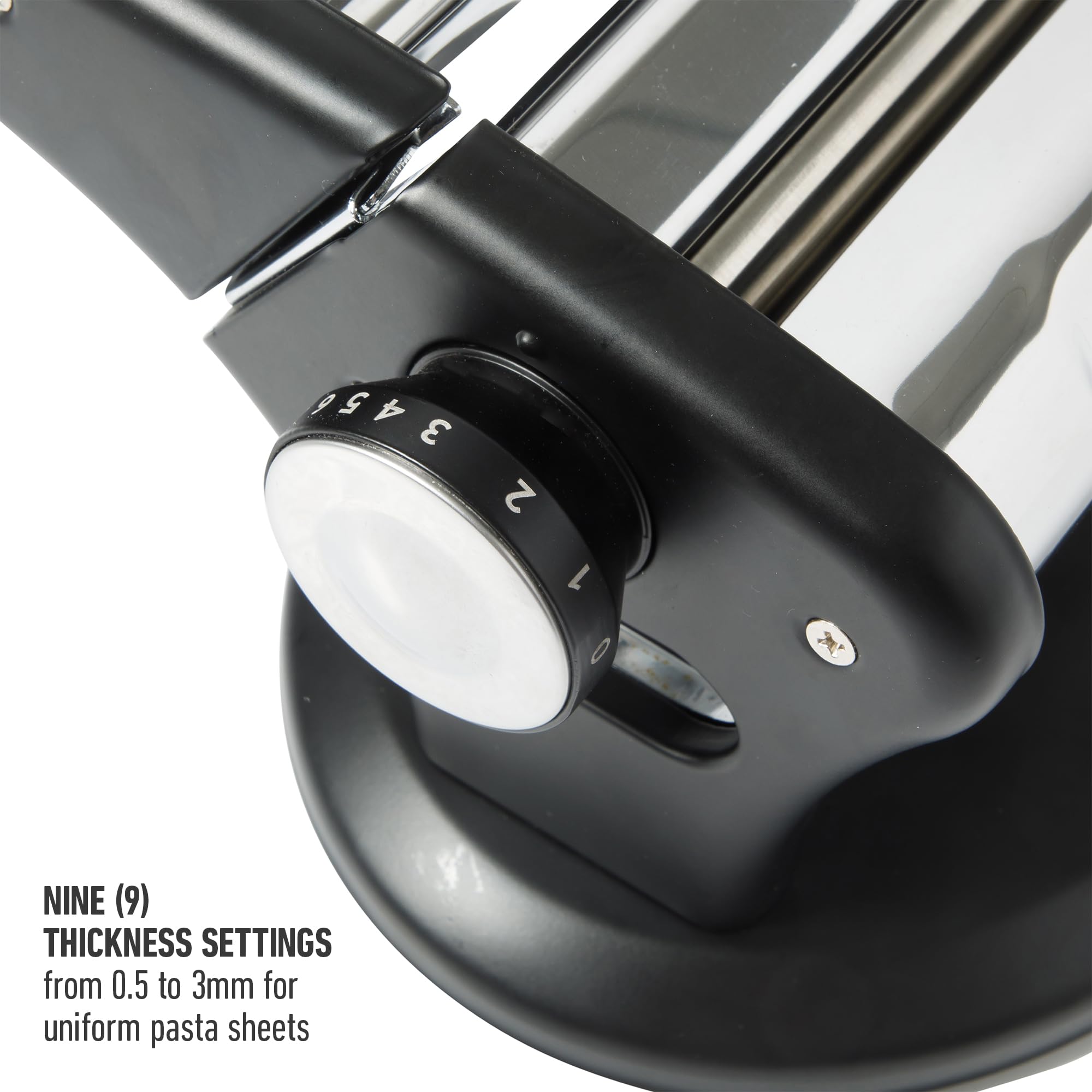 Calphalon Aero Heavy Duty Manual Pasta Maker Machine Noodle Maker w/Rollers & Cutters - Spaghetti, Fettuccini, Lasagna or Dumpling Skin - Image 4