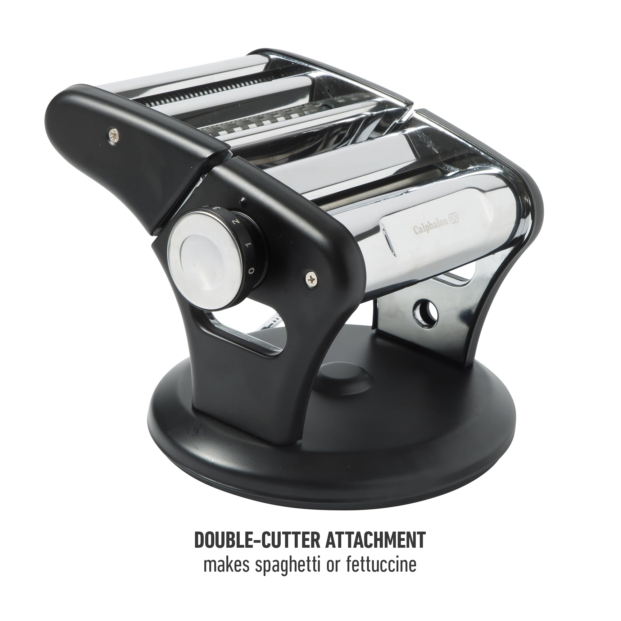 Calphalon Aero Heavy Duty Manual Pasta Maker Machine Noodle Maker w/Rollers & Cutters - Spaghetti, Fettuccini, Lasagna or Dumpling Skin - Image 5