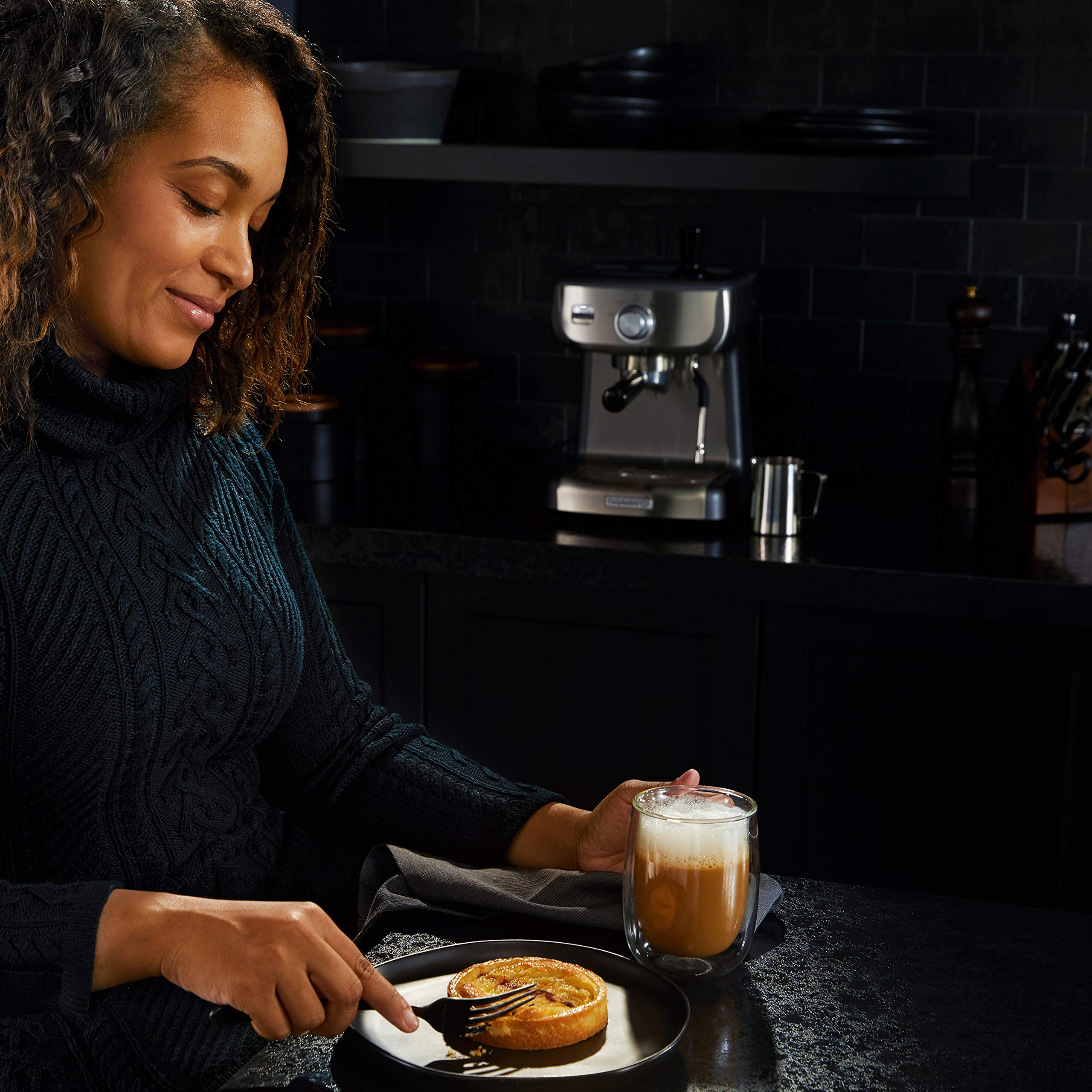 Calphalon BVCLECMP1 Temp iQ Espresso Machine with Steam Wand, Stainless - Image 7