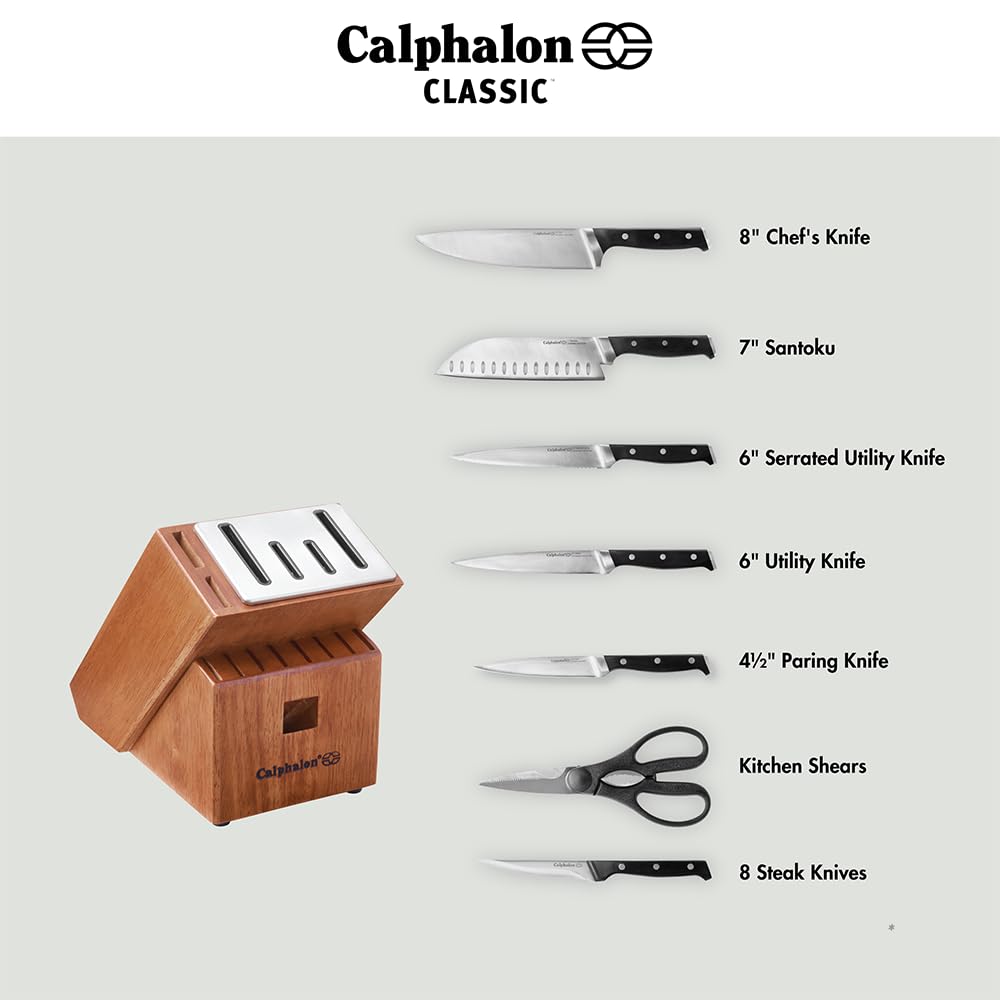 Calphalon Classic Self-Sharpening Cutlery Knife Block Set with SharpIN Technology, 15 piece - Image 5
