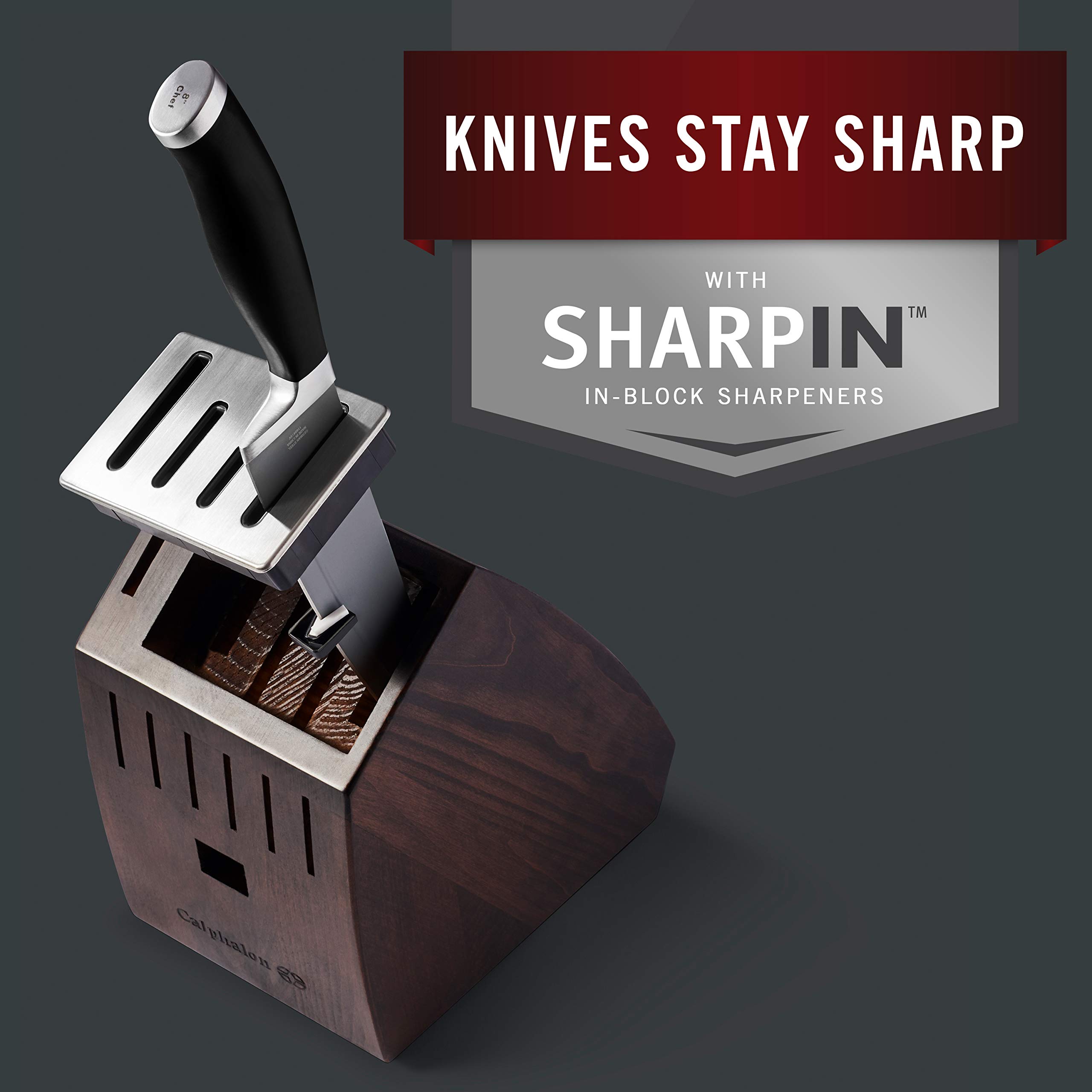 Calphalon Contemporary SharpIN Nonstick 13 Piece Cutlery Set - Image 3