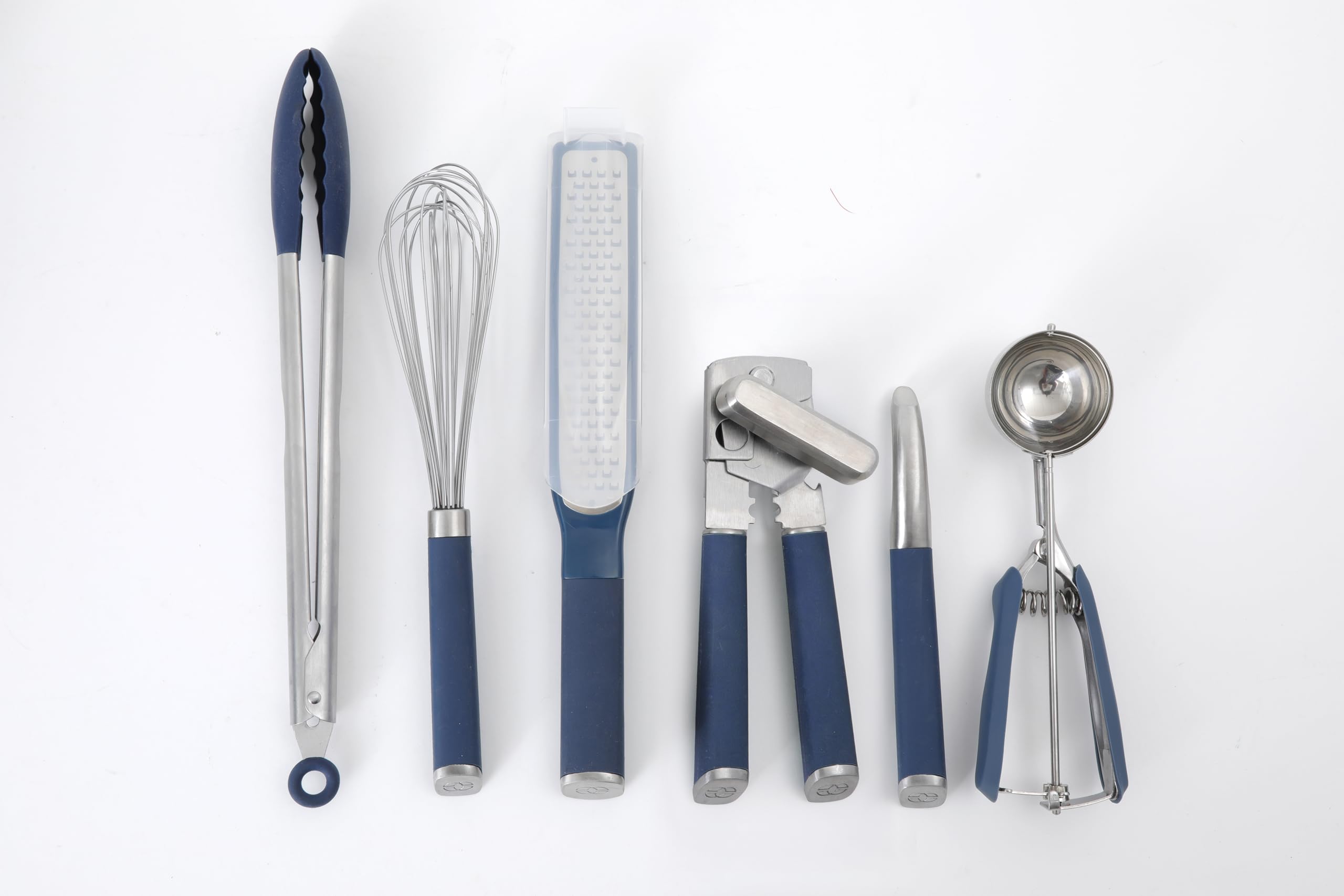 Calphalon Edge 6 Piece Stainless Steel Kitchen Tool & Gadget Set- Navy Blue - Image 3