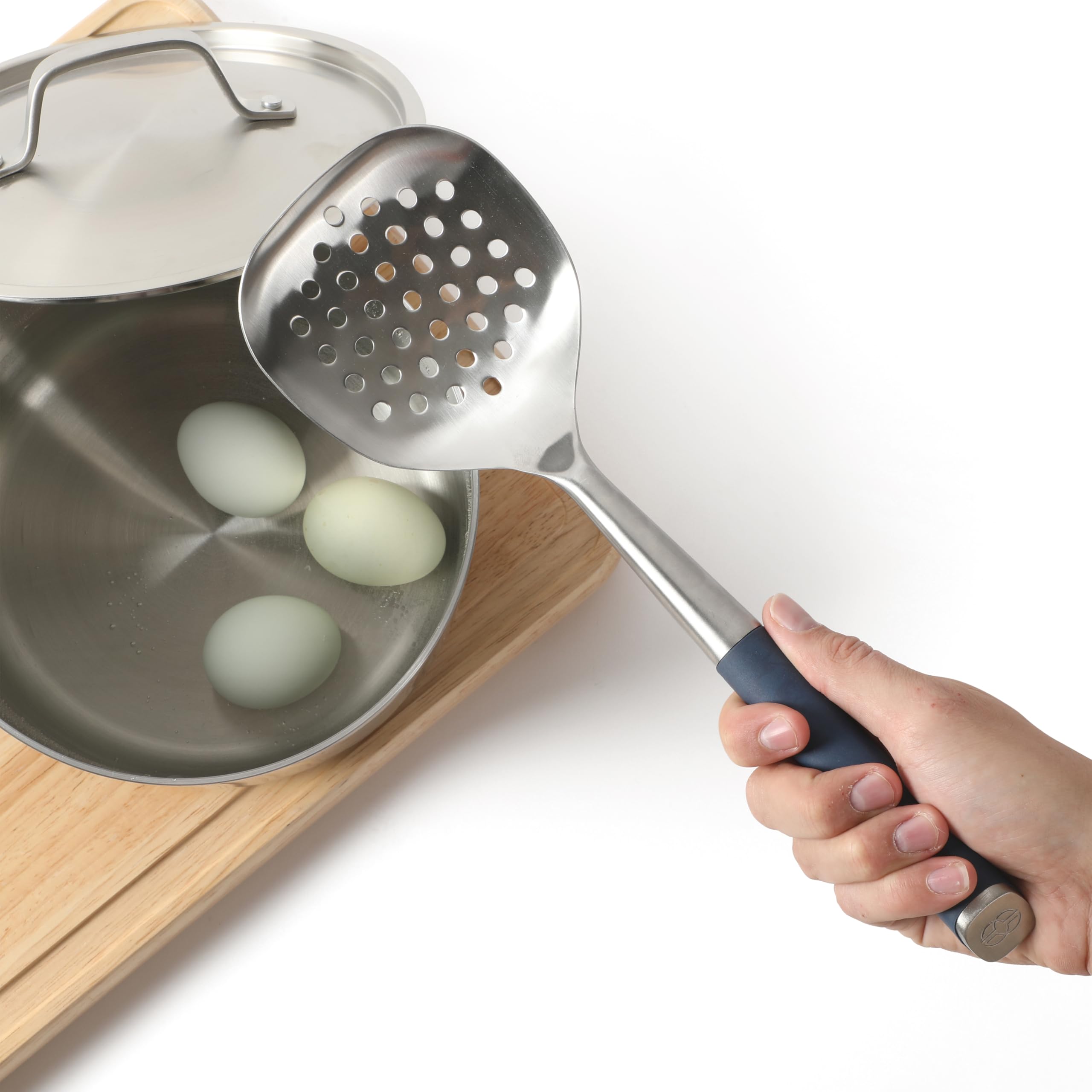 Calphalon Edge 6 Piece Stainless Steel Kitchen Tool & Gadget Set- Navy Blue - Image 4