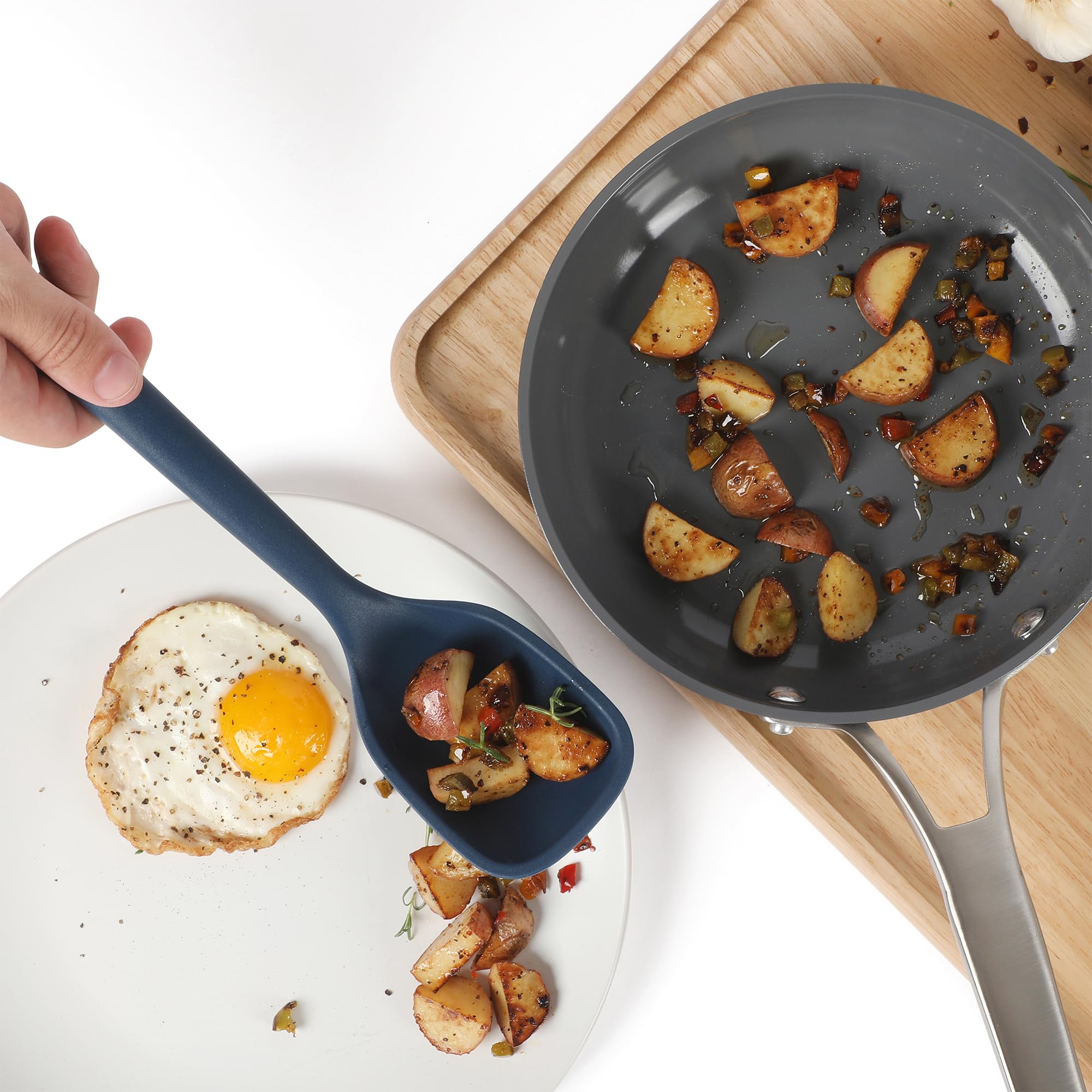 Calphalon Edge 6 Piece Stainless Steel Kitchen Tool & Gadget Set- Navy Blue - Image 6