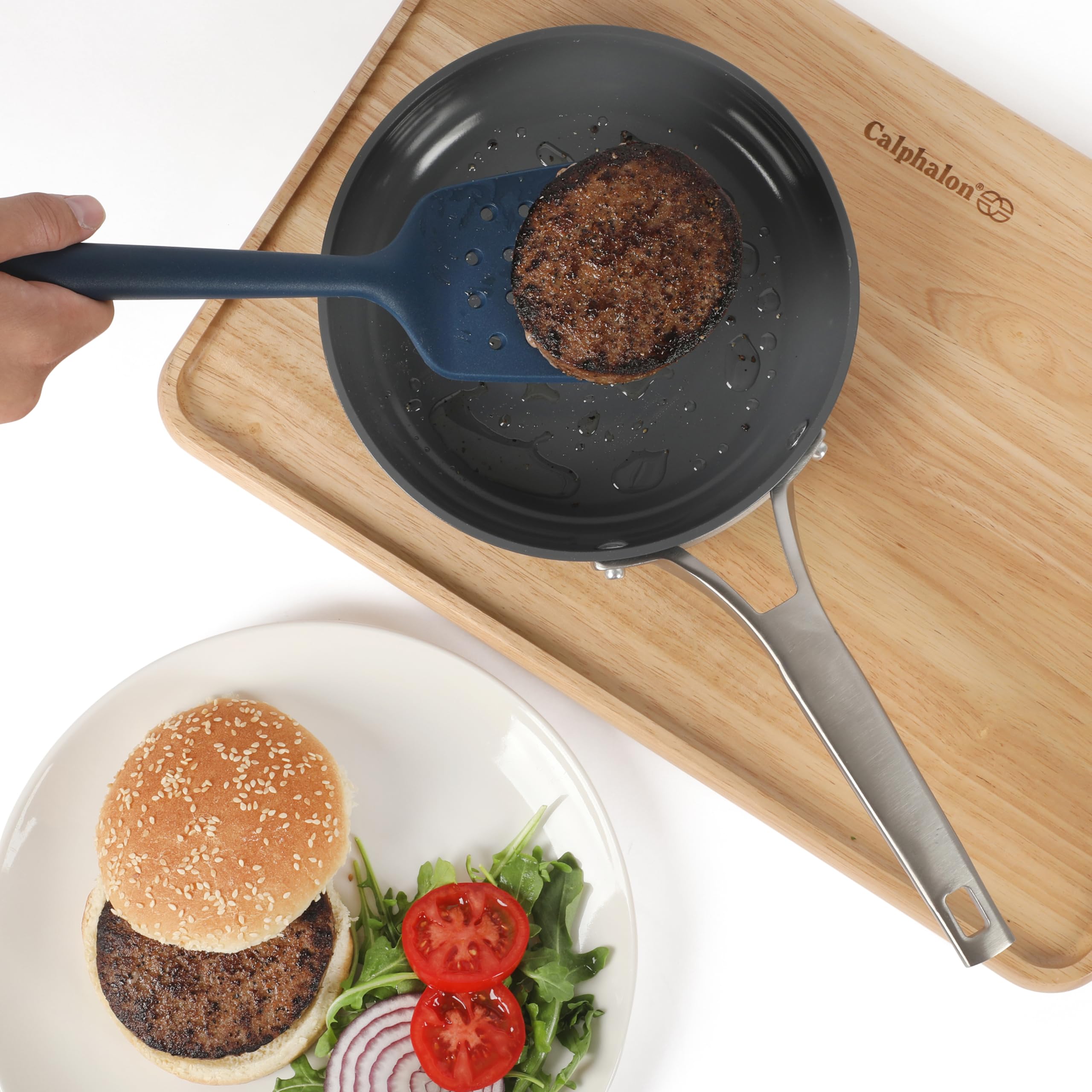 Calphalon Edge 6 Piece Stainless Steel Kitchen Tool & Gadget Set- Navy Blue - Image 9