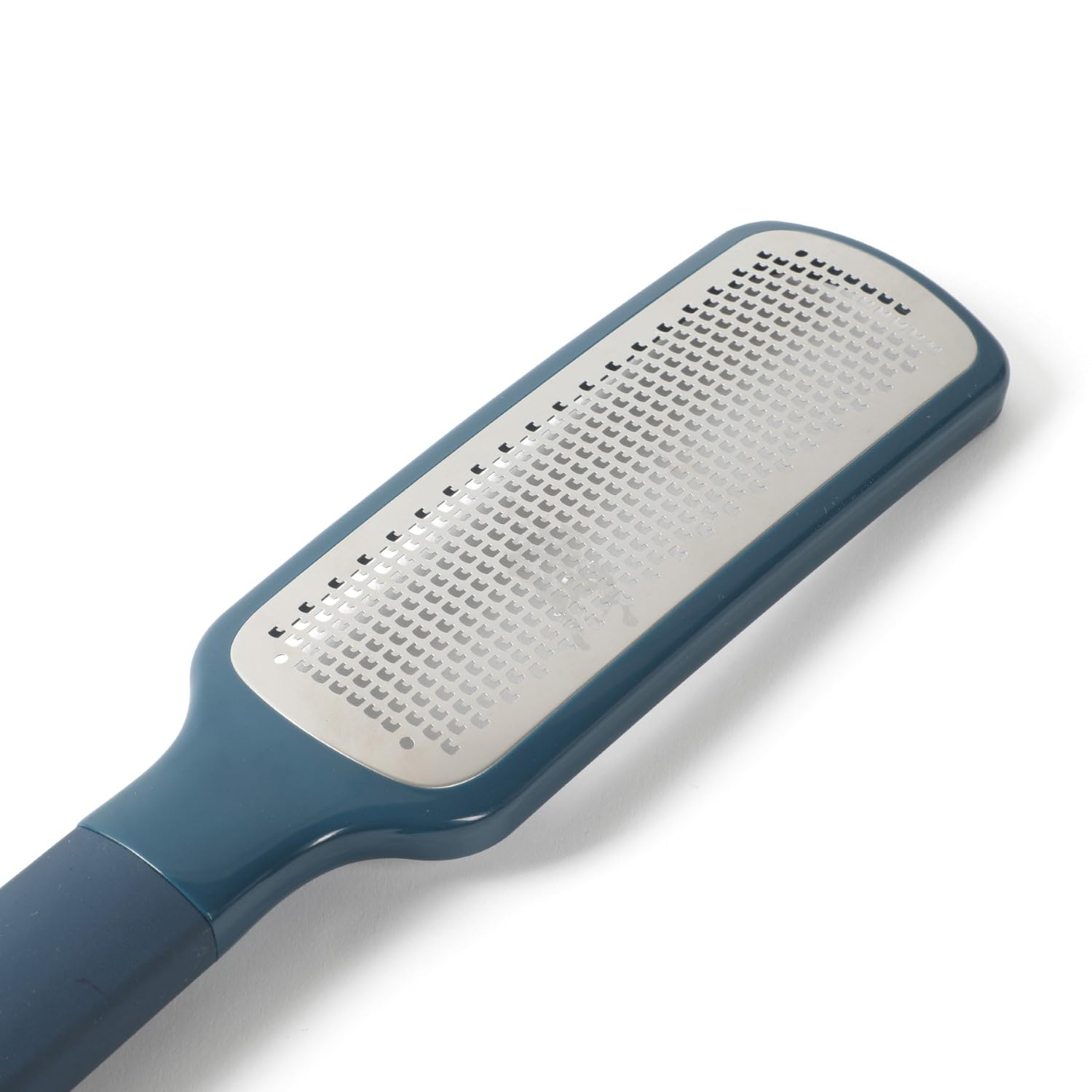 Calphalon Edge Stainless Steel Handheld Cheese Grater W/Cover & Rubber Handle - Navy Blue - Image 4