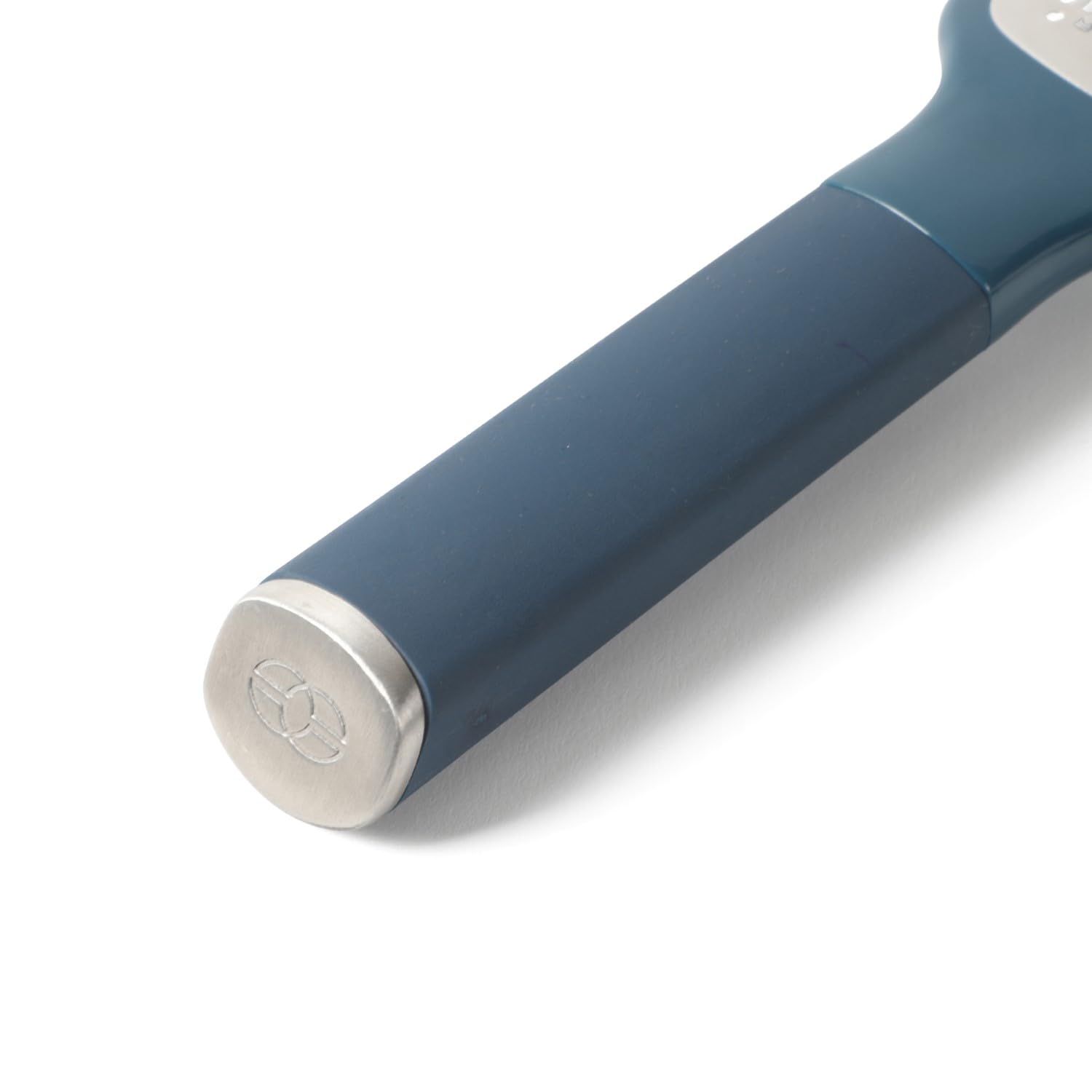 Calphalon Edge Stainless Steel Handheld Cheese Grater W/Cover & Rubber Handle - Navy Blue - Image 5