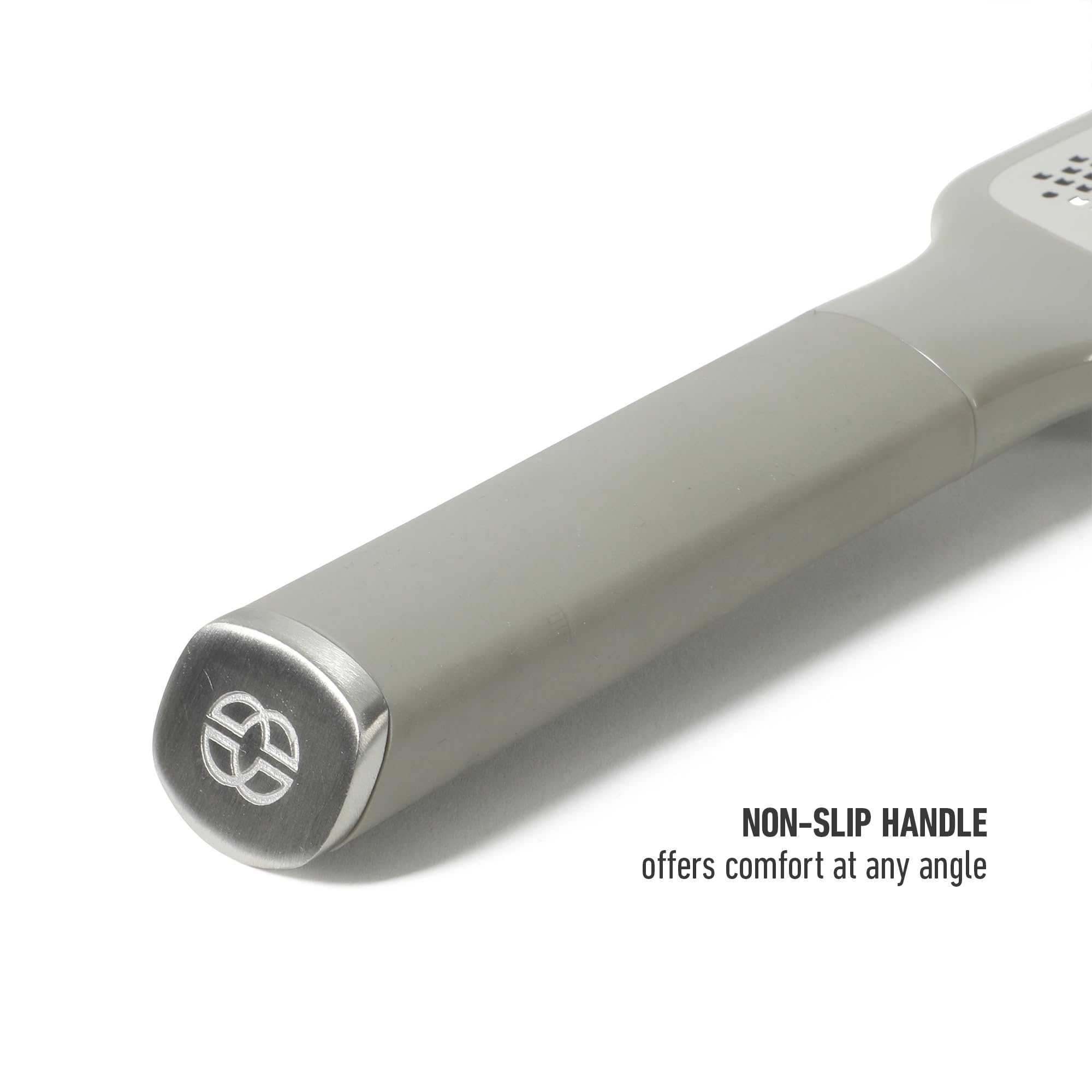 Calphalon Edge Stainless Steel Handheld Cheese Grater W/Cover & Rubber Handle - Taupe - Image 6