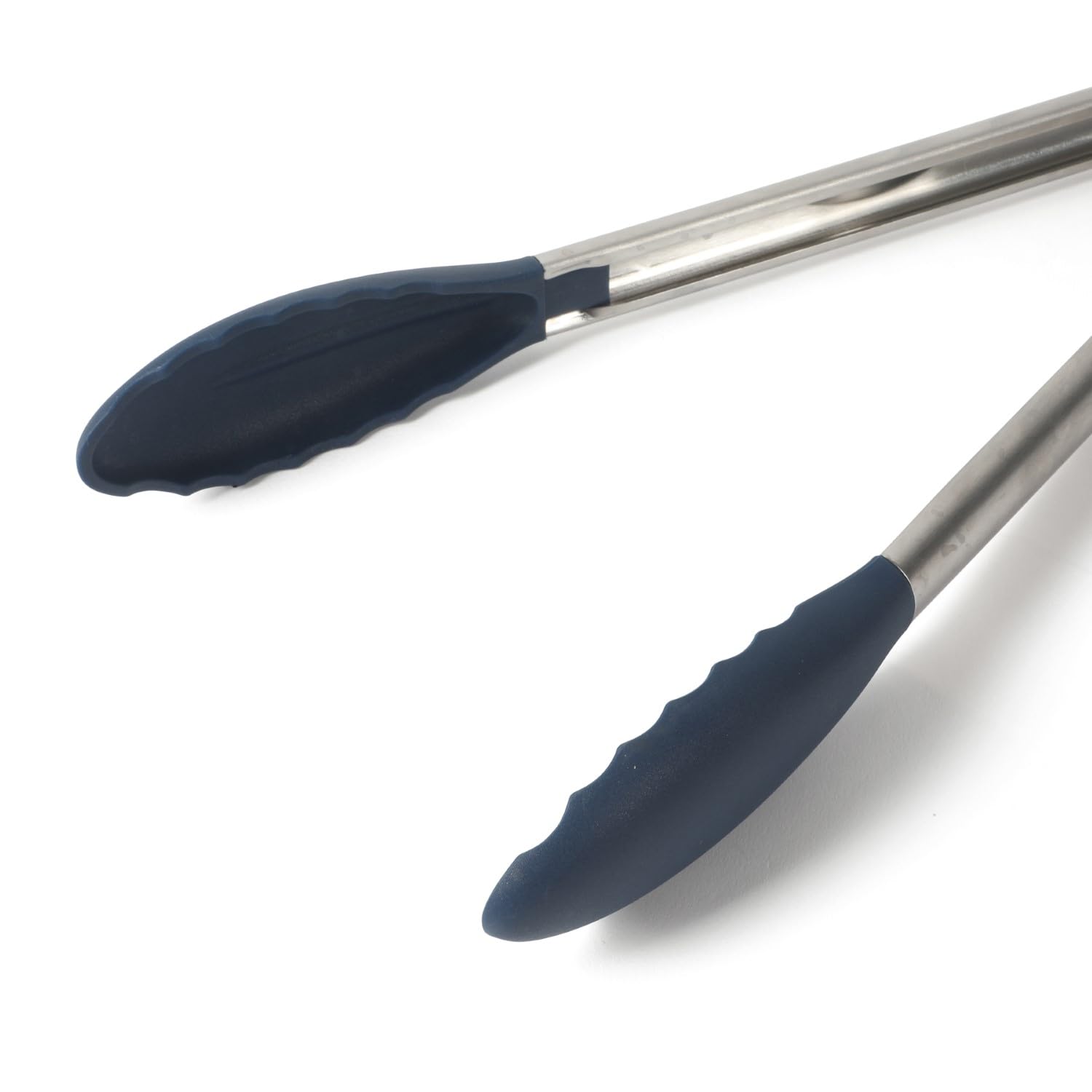 Calphalon Edge Stainless Steel Kitchen Tongs W/Silicone Head - Navy Blue - Image 6