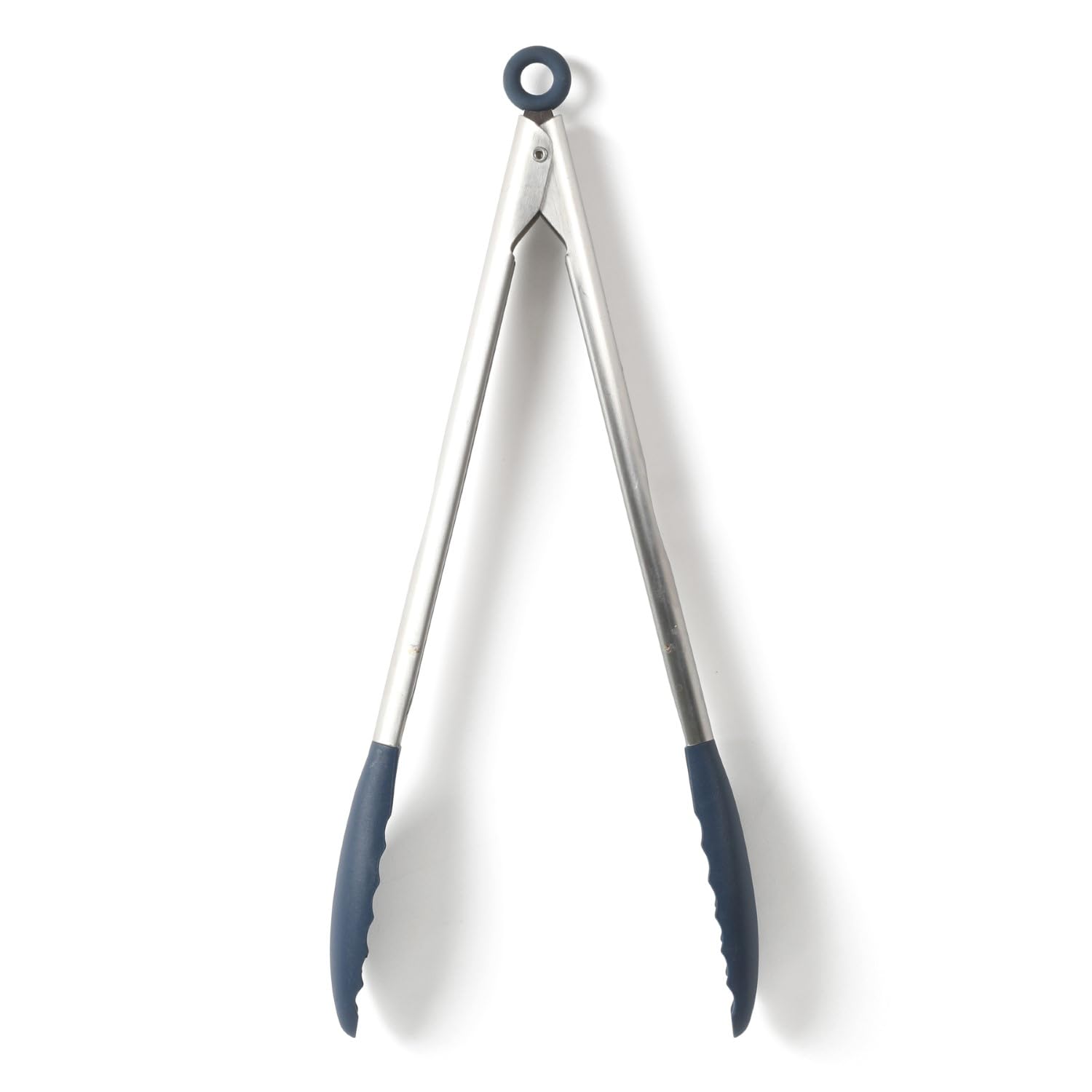 Calphalon Edge Stainless Steel Kitchen Tongs W/Silicone Head - Navy Blue - Image 8