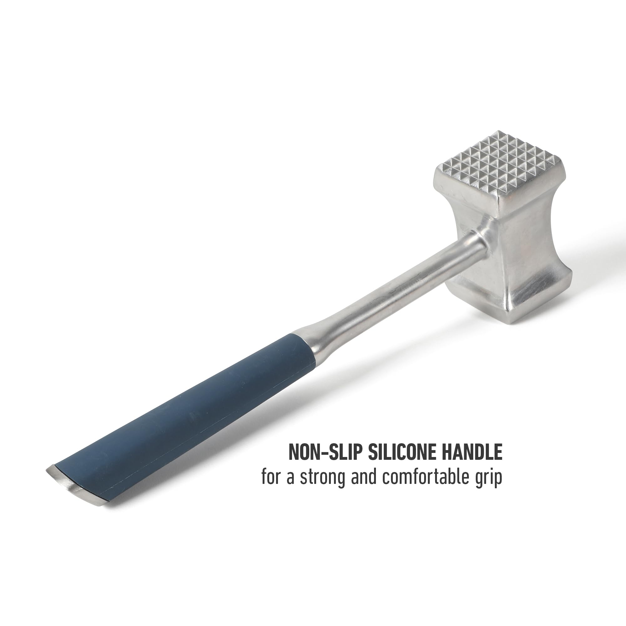 Calphalon Edge Stainless Steel Multi-Sided Meat Tenderizer w/Thermoplastic Rubber Handle - Navy Blue - Image 5