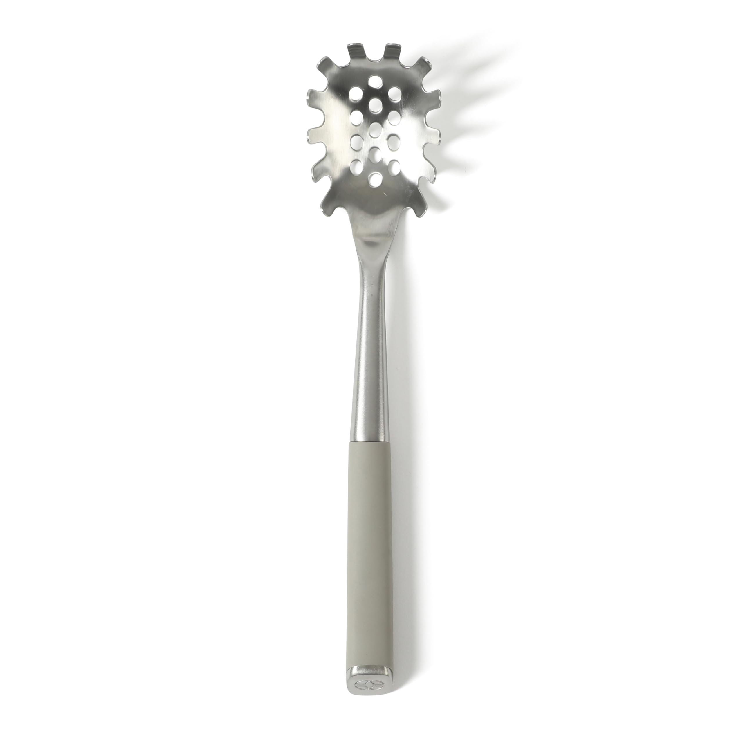 Calphalon Edge Stainless Steel Spaghetti Pasta Server w/Thermoplastic Rubber Handle - Taupe - Image 7