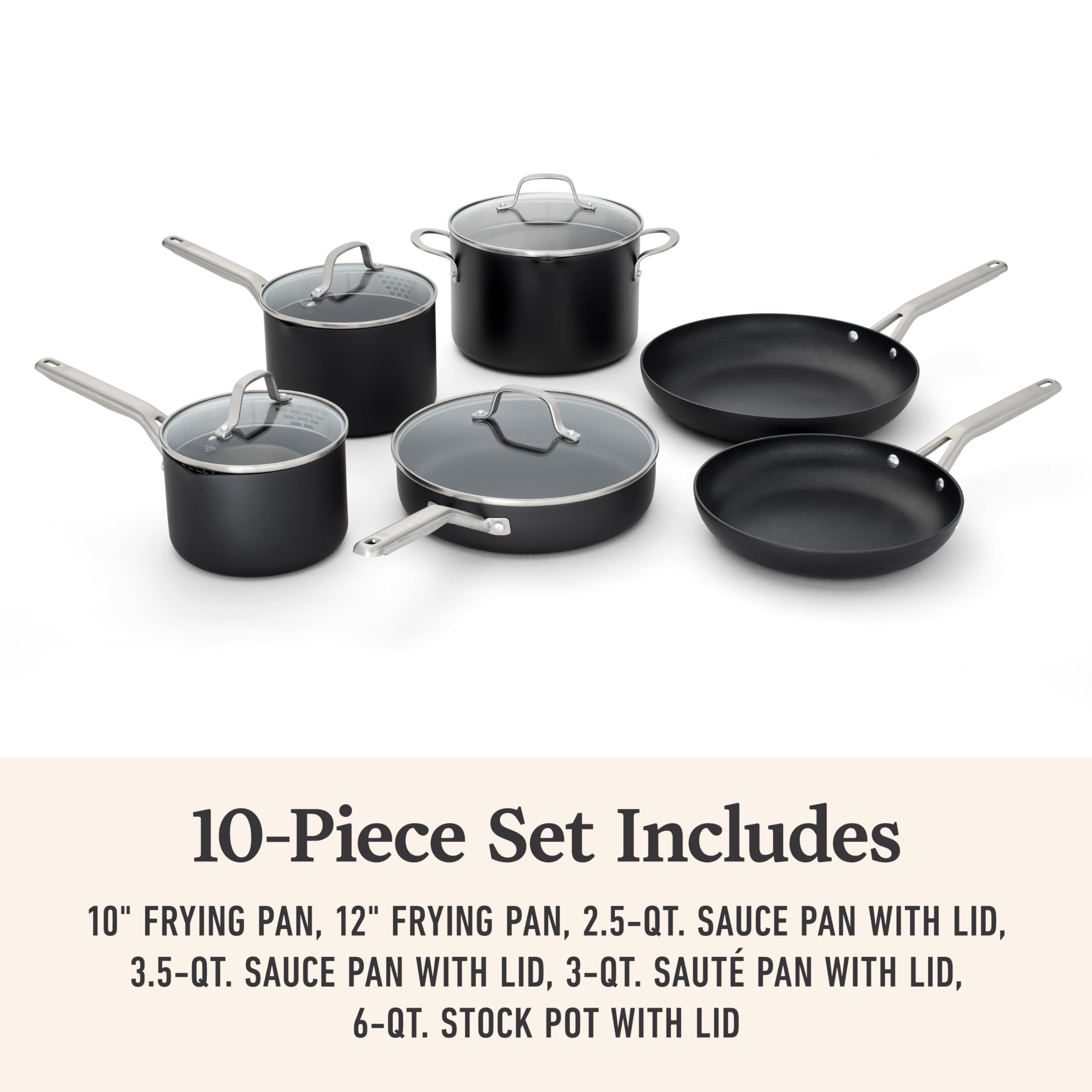 Calphalon® Hard-Anodized Nonstick 10-Piece Cookware Set - Image 6