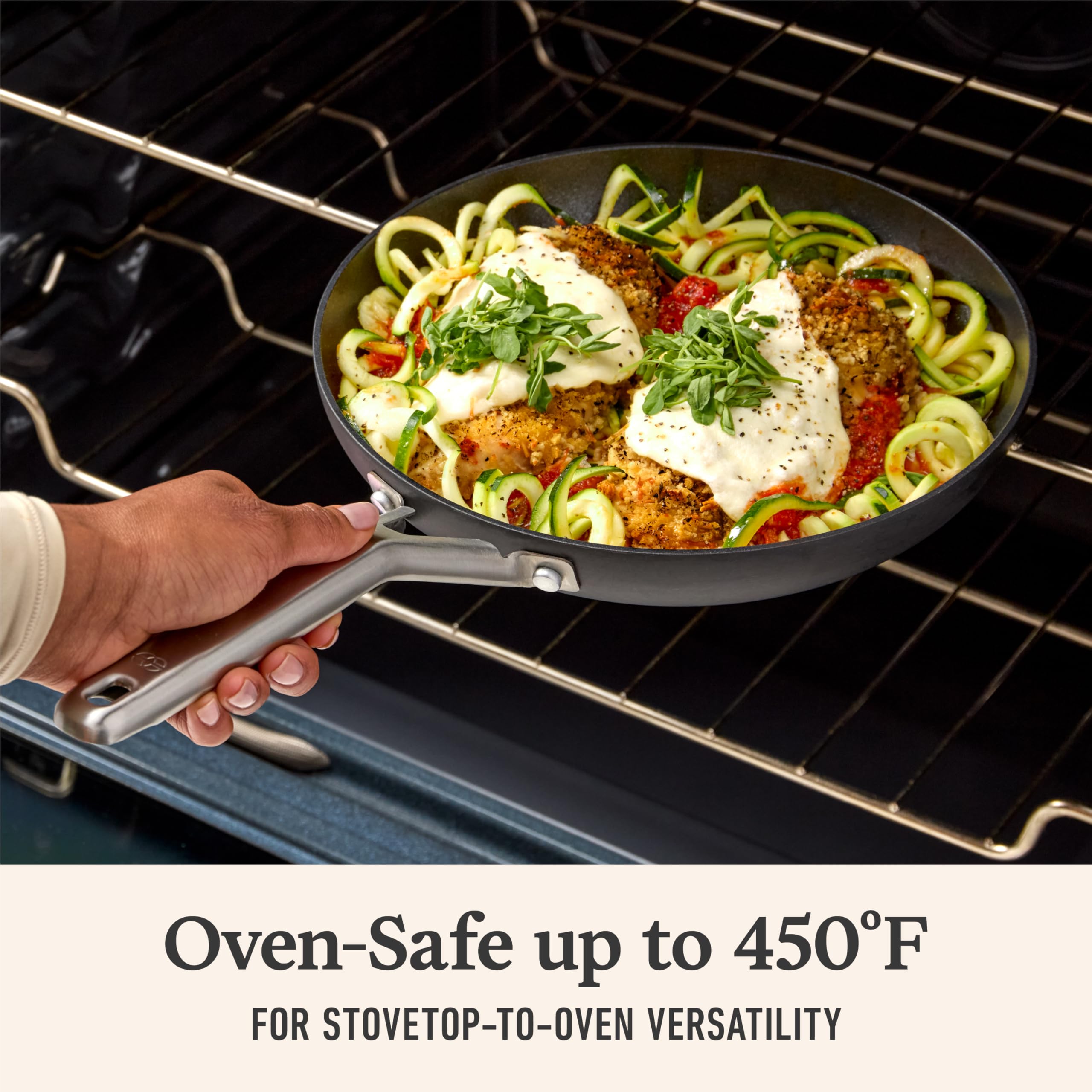 Calphalon® Hard-Anodized Nonstick 8" and 10" Frying Pan Set - Image 4