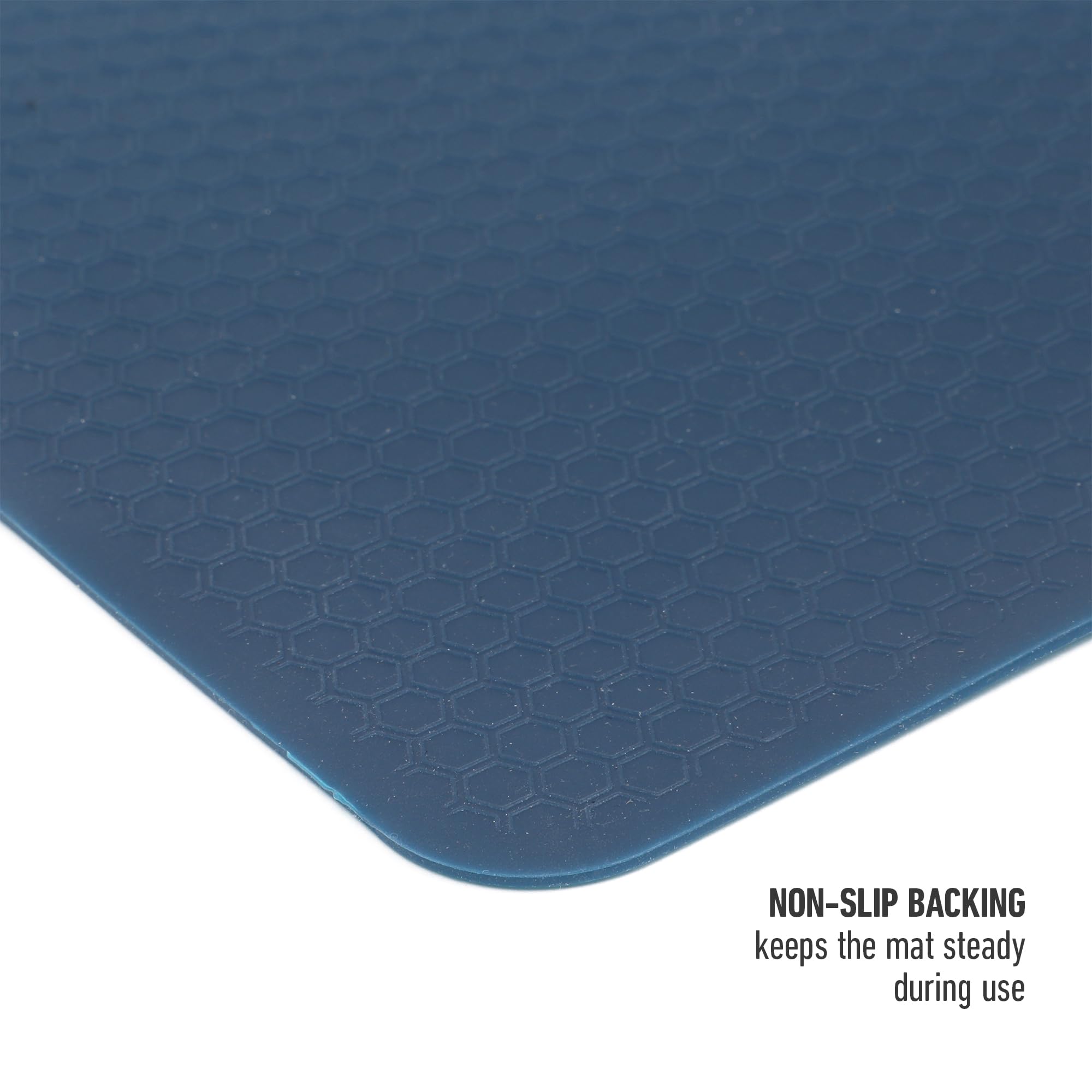 Calphalon Orbit 16.5 x 11 Inch Heat Resistant Kitchen Prep and Baking Mat - Navy Blue - Image 7