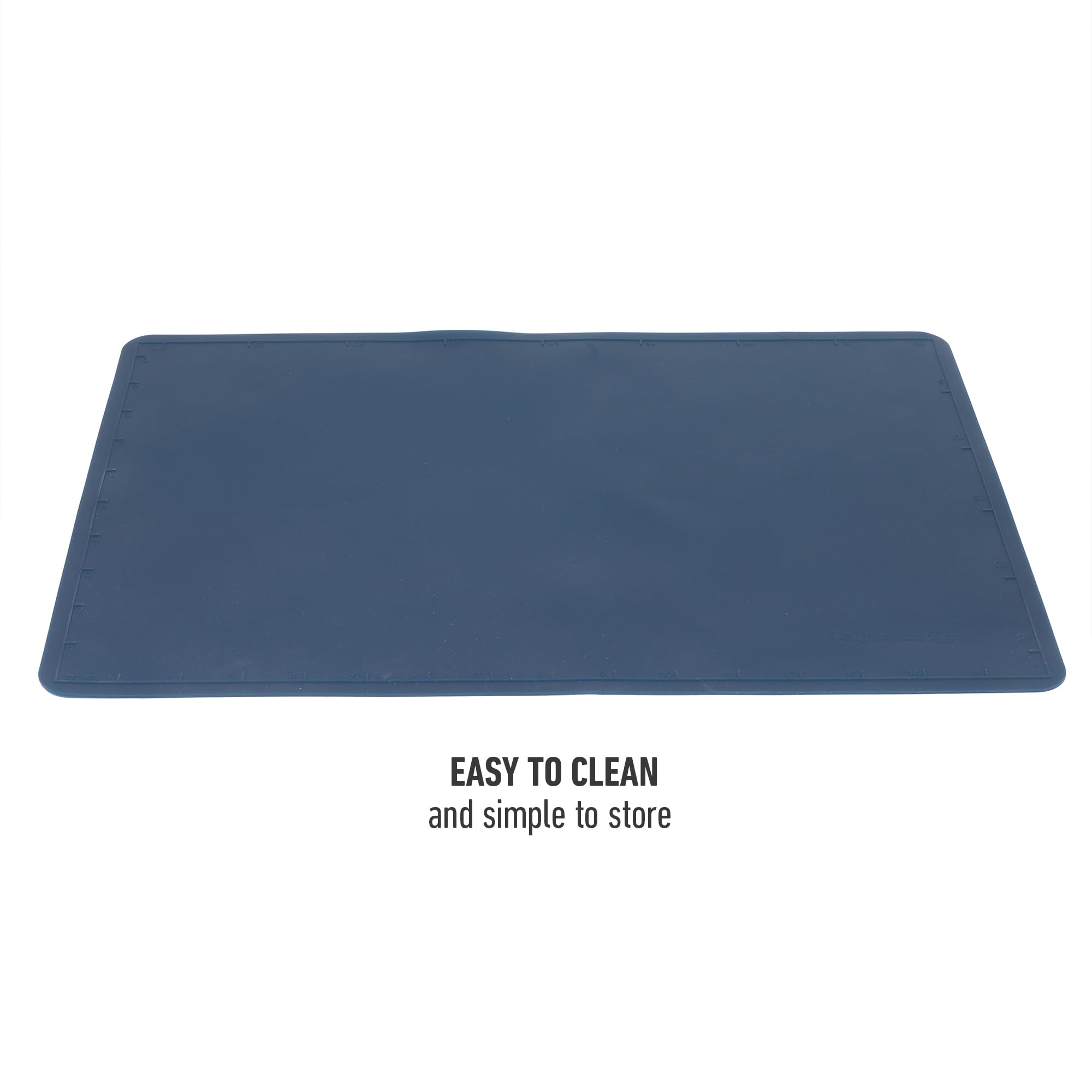 Calphalon Orbit 16.5 x 11 Inch Heat Resistant Kitchen Prep and Baking Mat - Navy Blue - Image 8