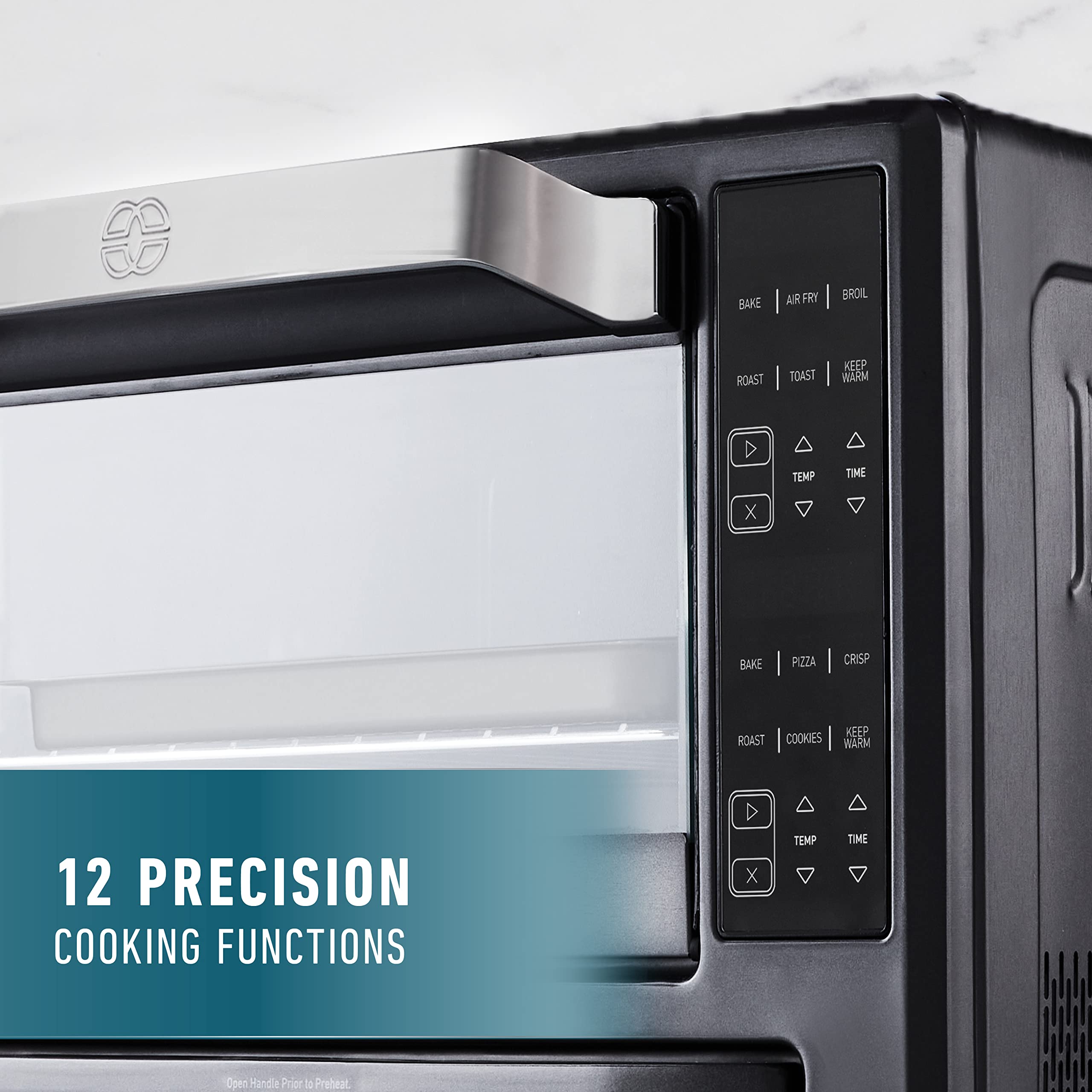 Calphalon Performance 12-in-1 Air Fry Toaster Oven with Dual Zone 12" Pizza Drawer Oven combo,Digital Precision Controls, Dark Stainless - Image 4