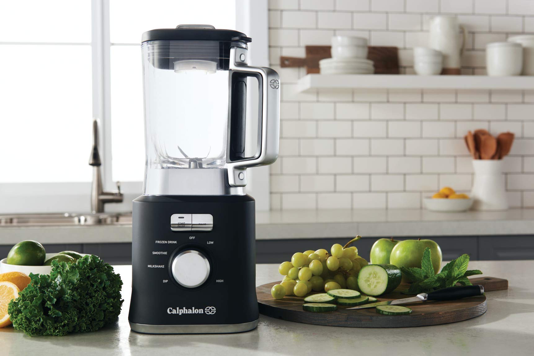 Calphalon Precision Control 50 Oz Blender with 900-Watt Base and BPA-free Tritan jar, Matte Black - Image 4