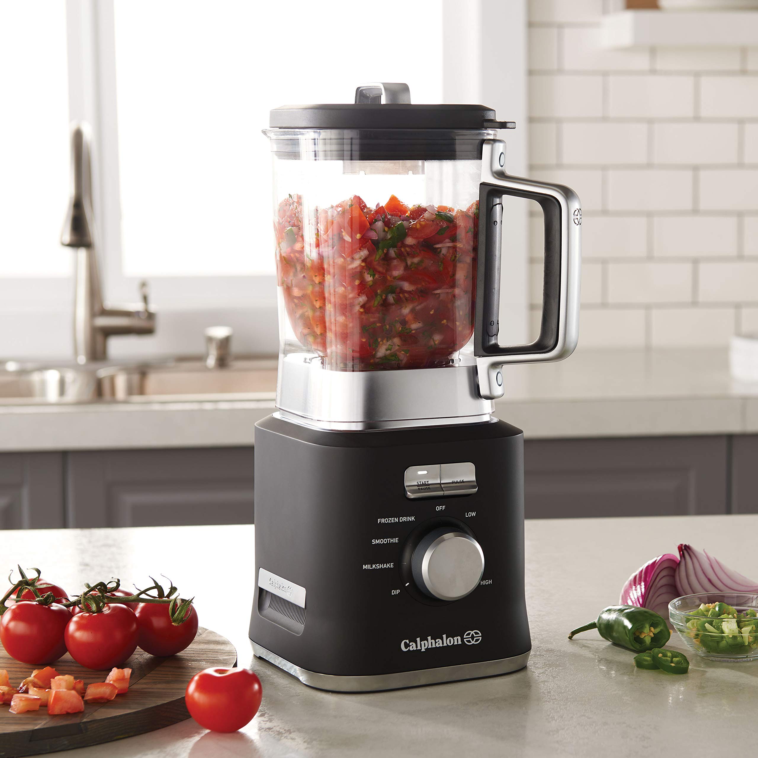 Calphalon Precision Control 50 Oz Blender with 900-Watt Base and BPA-free Tritan jar, Matte Black - Image 6