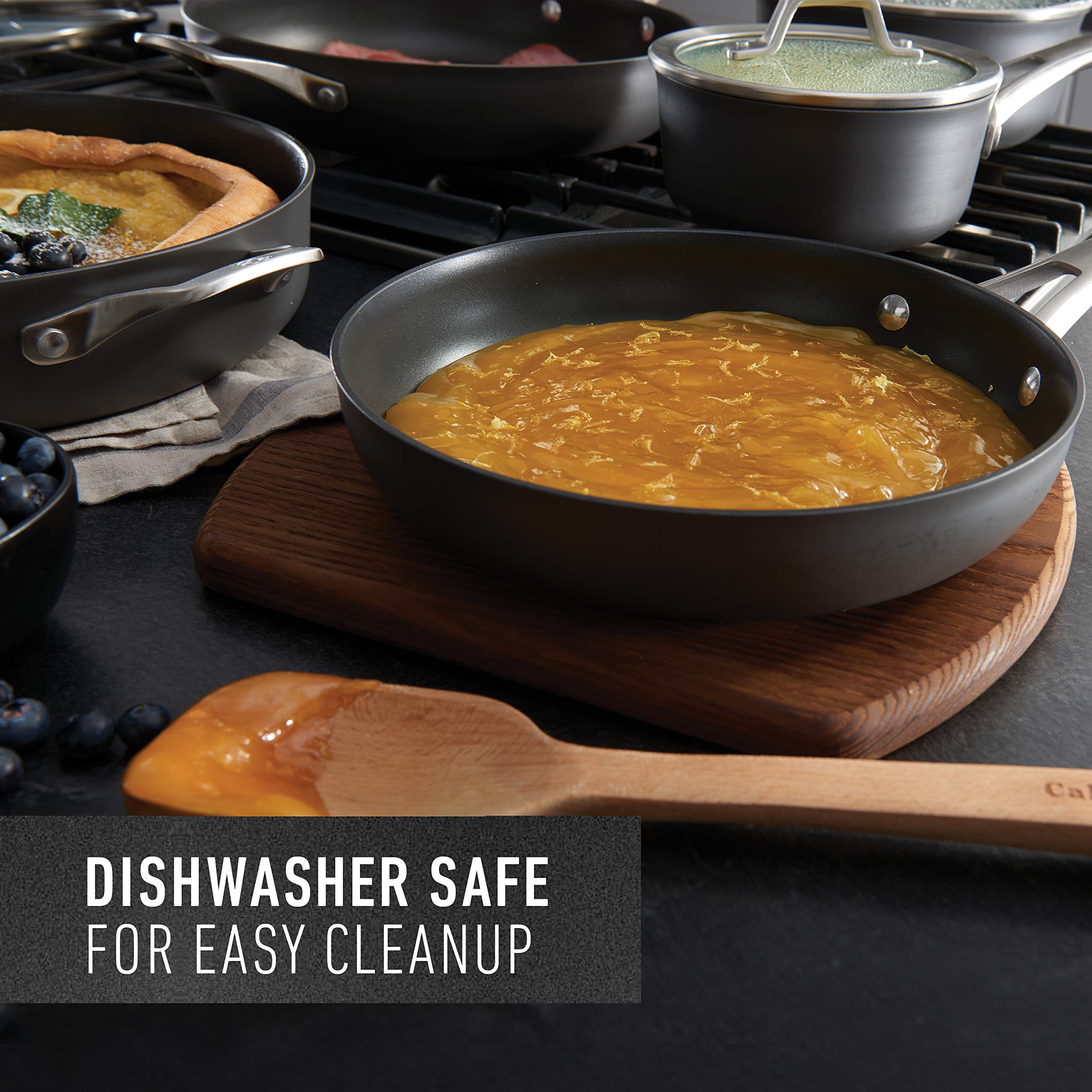 Calphalon Premier Hard-Anodized Nonstick Cookware, 13-Inch Deep Skillet with Cover - Image 9