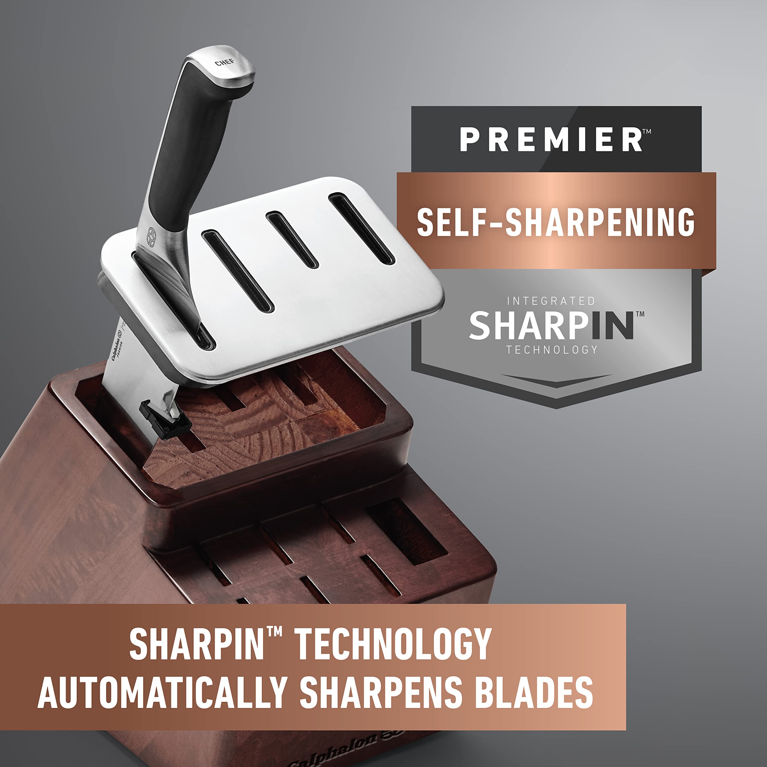 Calphalon Premier SharpIN Knife Set with Sharpening Knife Block - Image 3