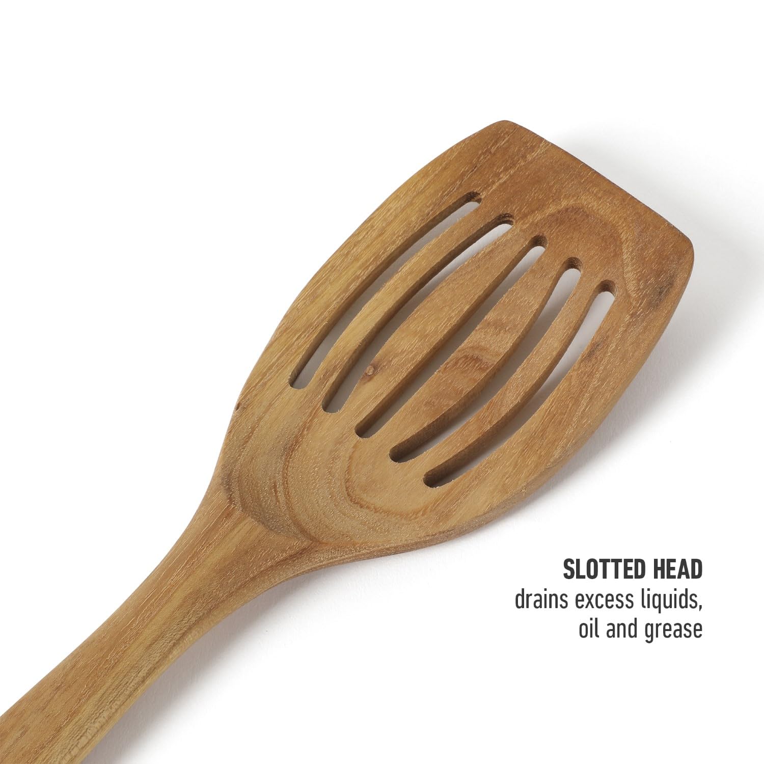 Calphalon Prime 13 Inch Teak Wood Slotted Turner - Image 6