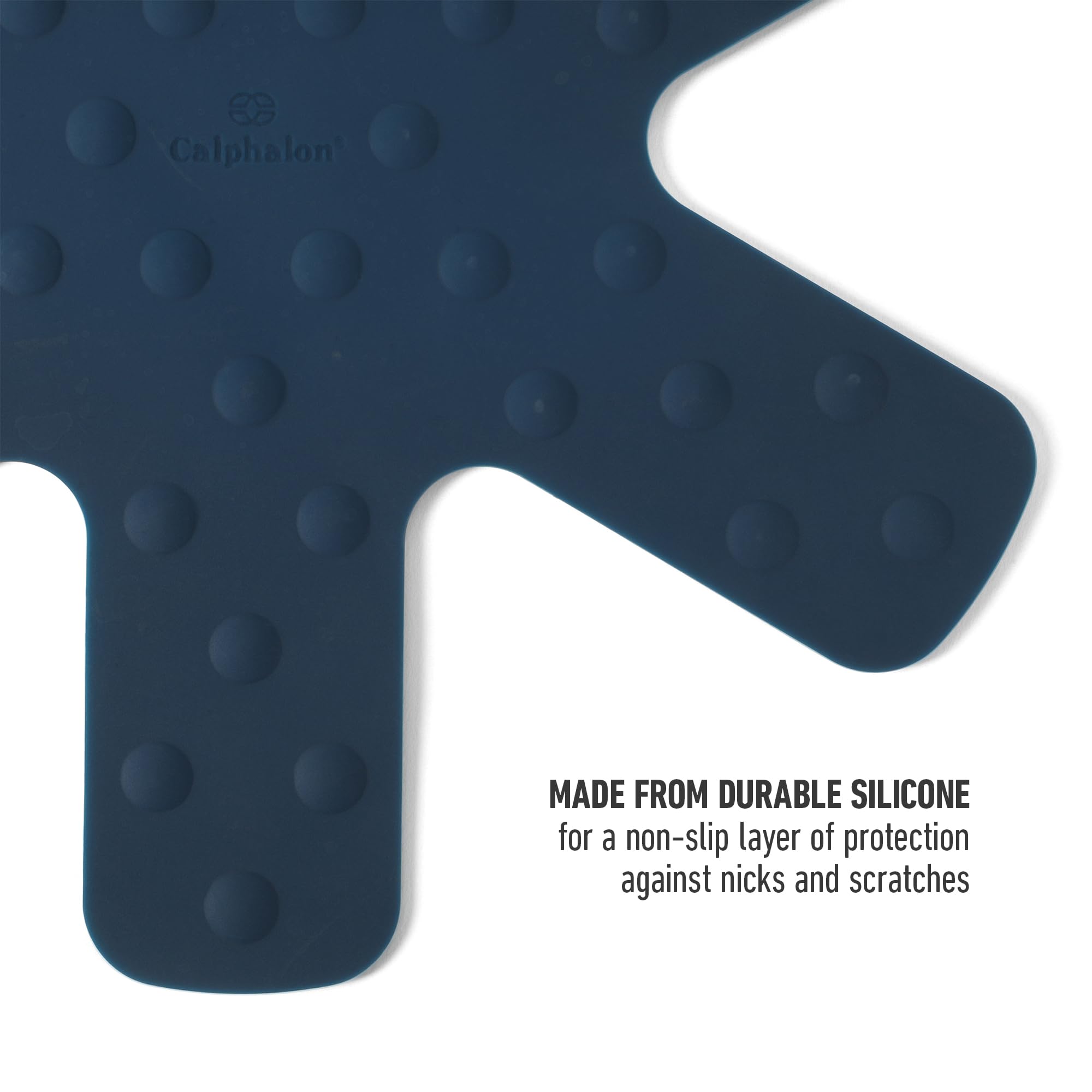 Calphalon Prime 3 Piece Silicone Trivet Pan Protector Set - Navy Blue - Image 3