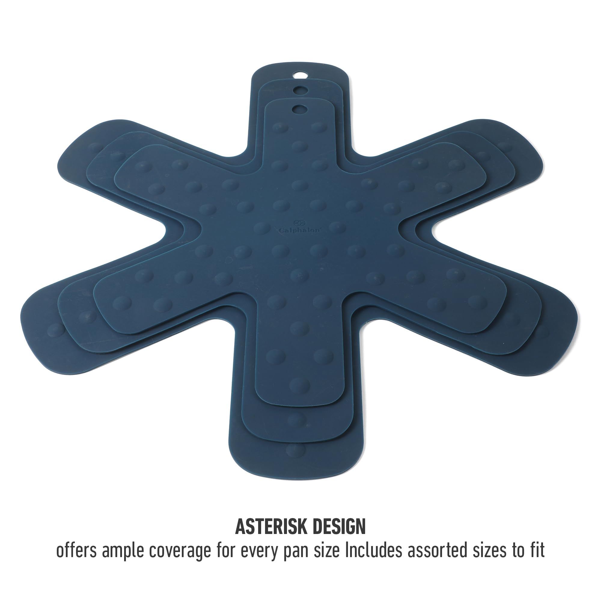 Calphalon Prime 3 Piece Silicone Trivet Pan Protector Set - Navy Blue - Image 5