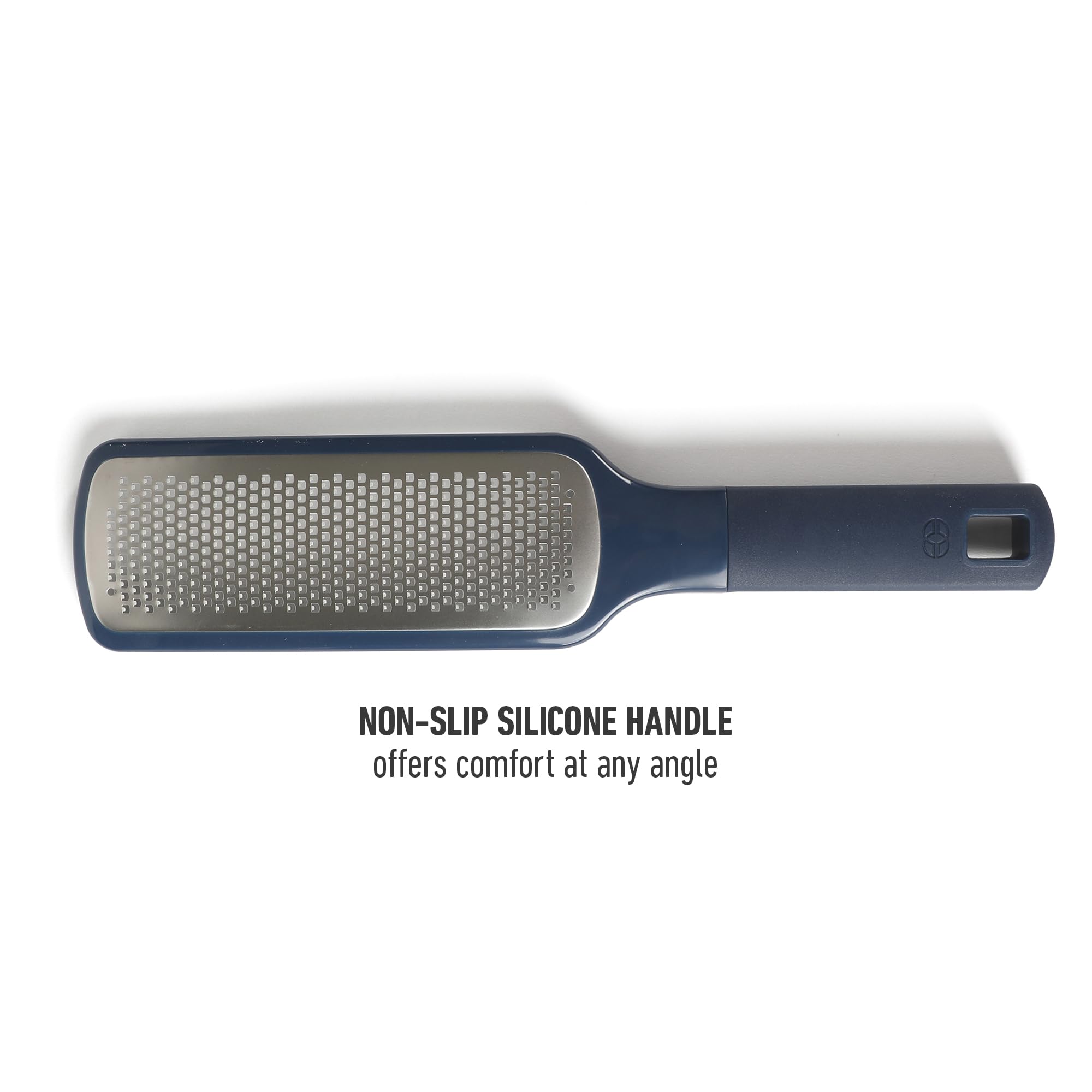 Calphalon Prime Stainless Steel Handheld Cheese Grater W/Cover & Rubber Handle - Navy Blue - Image 5