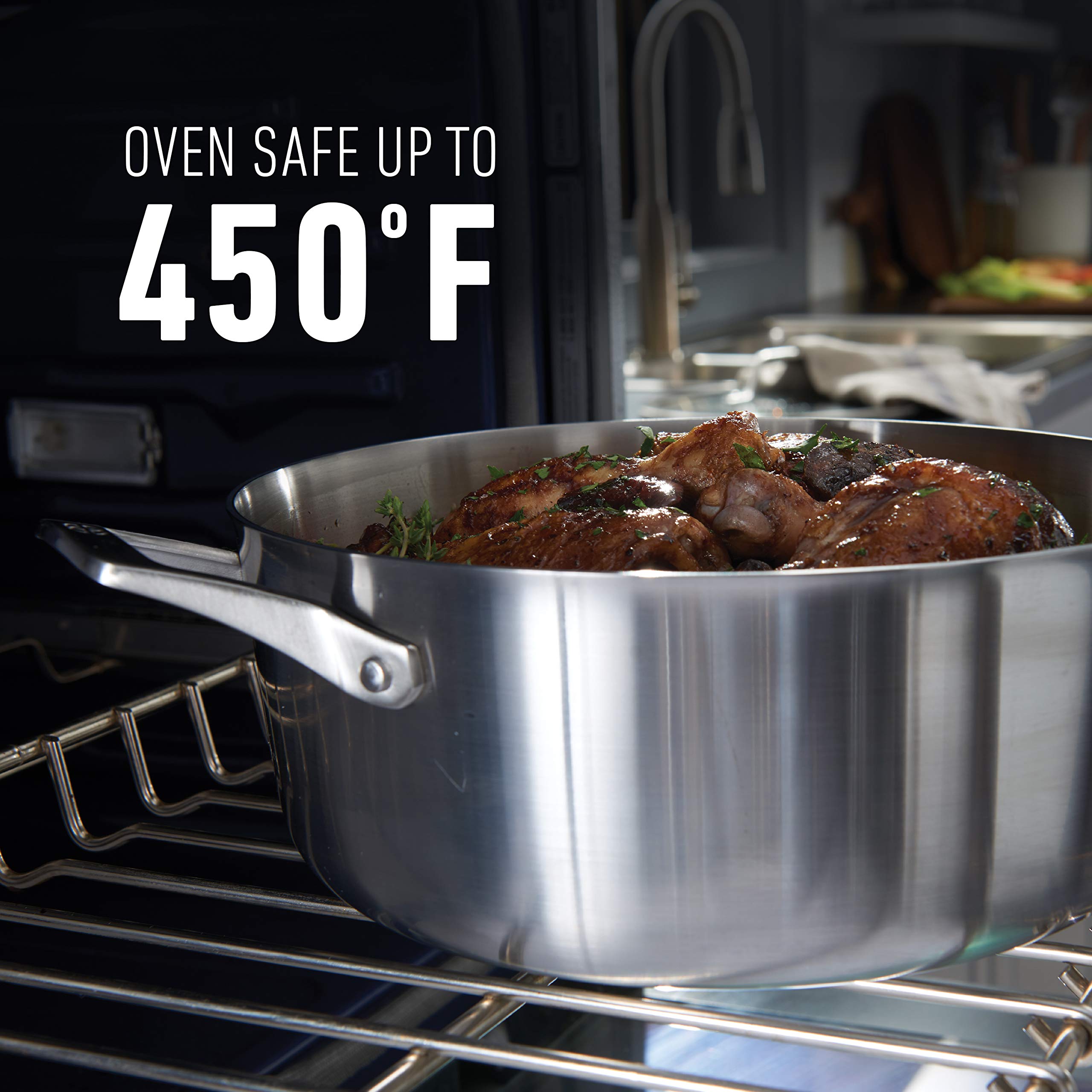 Calphalon Stainless Steel Kitchen Cookware, 11-Piece Pots and Pans Set with Stay-Cool Handles, Dishwasher & Oven Safe, Silver - Image 13