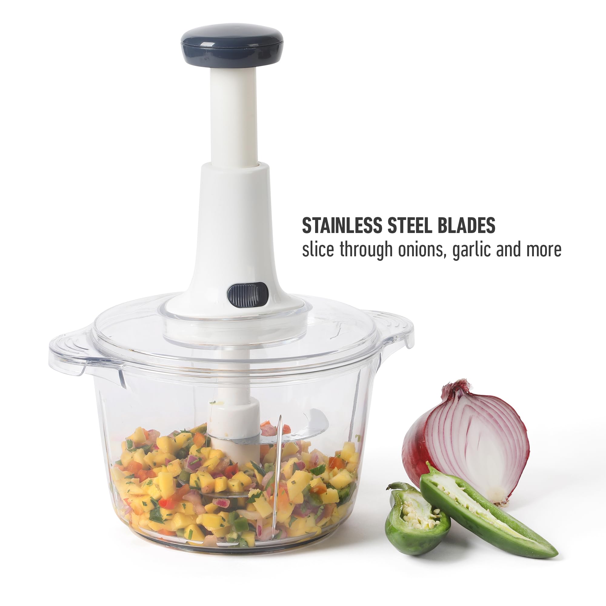 Calphalpn Aero Manual Large Vegetable and Food Chopper and Processor - Image 3